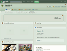 Tablet Screenshot of kiyoshi--fu.deviantart.com