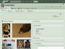 Tablet Screenshot of invaderdogour.deviantart.com