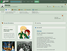 Tablet Screenshot of nekoias.deviantart.com
