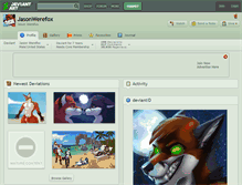 Tablet Screenshot of jasonwerefox.deviantart.com