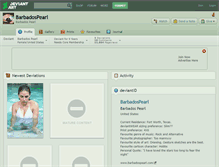Tablet Screenshot of barbadospearl.deviantart.com