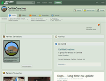 Tablet Screenshot of carlislecreatives.deviantart.com