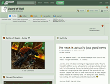 Tablet Screenshot of lizard-of-odd.deviantart.com