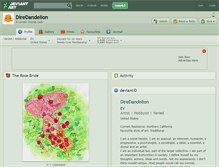 Tablet Screenshot of diredandelion.deviantart.com