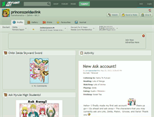 Tablet Screenshot of princesszeldaxlink.deviantart.com