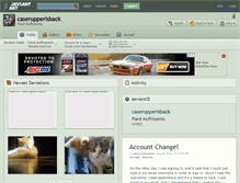 Tablet Screenshot of caserupperisback.deviantart.com