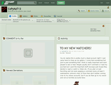 Tablet Screenshot of copykat13.deviantart.com