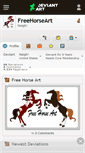 Mobile Screenshot of freehorseart.deviantart.com