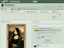 Tablet Screenshot of elfa-dei-boschi.deviantart.com