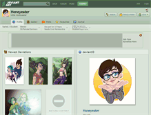 Tablet Screenshot of honeyeater.deviantart.com