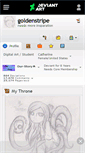 Mobile Screenshot of goldenstripe.deviantart.com