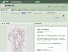 Tablet Screenshot of goldenstripe.deviantart.com
