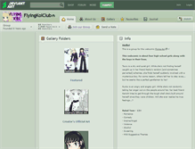 Tablet Screenshot of flyingkoiclub.deviantart.com