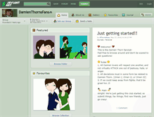 Tablet Screenshot of damienthornsfans.deviantart.com