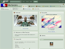 Tablet Screenshot of nba-fanclub.deviantart.com