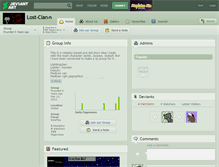 Tablet Screenshot of lost-clan.deviantart.com