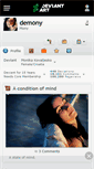 Mobile Screenshot of demony.deviantart.com