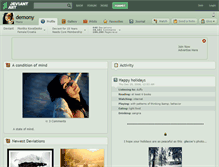 Tablet Screenshot of demony.deviantart.com