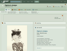 Tablet Screenshot of digistorm-designs.deviantart.com