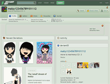 Tablet Screenshot of malzy123456789101112.deviantart.com