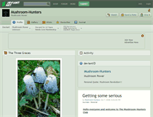 Tablet Screenshot of mushroom-hunters.deviantart.com