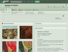 Tablet Screenshot of martine-m-richard.deviantart.com