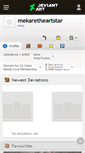 Mobile Screenshot of mekaretheartstar.deviantart.com