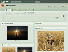 Tablet Screenshot of dancingweasel.deviantart.com