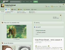 Tablet Screenshot of clubprisonbreak.deviantart.com