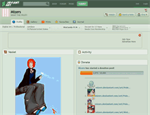 Tablet Screenshot of mizers.deviantart.com