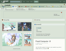 Tablet Screenshot of livelyliz.deviantart.com