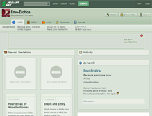 Tablet Screenshot of emo-erotica.deviantart.com