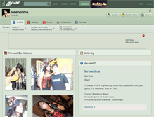Tablet Screenshot of lorenelima.deviantart.com