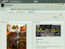 Tablet Screenshot of macuarrorro.deviantart.com