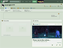Tablet Screenshot of loneknight1979.deviantart.com