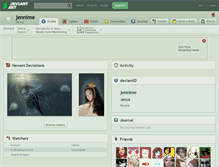 Tablet Screenshot of jennime.deviantart.com