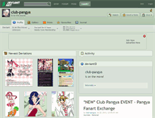 Tablet Screenshot of club-pangya.deviantart.com