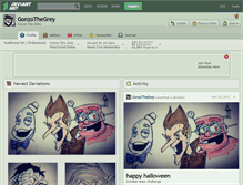 Tablet Screenshot of gonzothegrey.deviantart.com