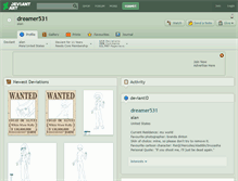 Tablet Screenshot of dreamer531.deviantart.com