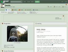 Tablet Screenshot of danetia.deviantart.com