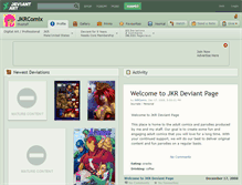 Tablet Screenshot of jkrcomix.deviantart.com