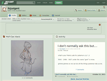 Tablet Screenshot of itsjustgent.deviantart.com