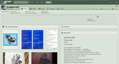 Desktop Screenshot of gundamwolff.deviantart.com