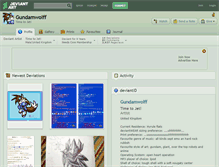 Tablet Screenshot of gundamwolff.deviantart.com