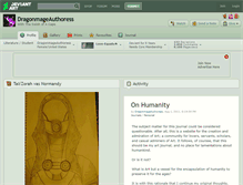 Tablet Screenshot of dragonmageauthoress.deviantart.com