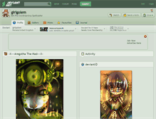 Tablet Screenshot of girlgolem.deviantart.com