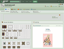 Tablet Screenshot of mysticsamuraix.deviantart.com