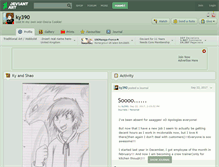 Tablet Screenshot of ky390.deviantart.com