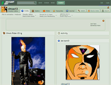 Tablet Screenshot of circus13.deviantart.com