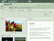 Tablet Screenshot of haydenarrrrgh.deviantart.com